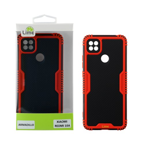 LIME ΘΗΚΗ XIAOMI REDMI 10A 6.53" ARMADILLO FULL CAMERA PROTECTION RED