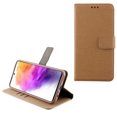 VOLTE-TEL ΘΗΚΗ SAMSUNG A73 5G A736 6.7" ALLURE MAGNET BOOK STAND CLIP GOLD