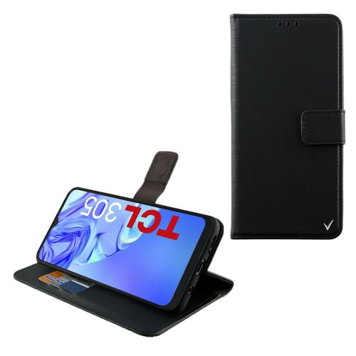 VOLTE-TEL ΘΗΚΗ TCL 30/30 5G/30+ 6.7" ALLURE MAGNET BOOK STAND CLIP BLACK