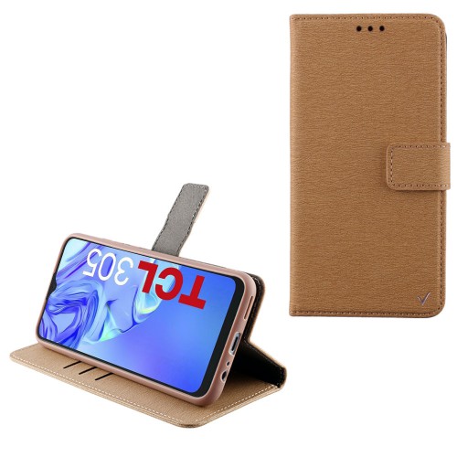 VOLTE-TEL ΘΗΚΗ TCL 30/30 5G/30+ 6.7" ALLURE MAGNET BOOK STAND CLIP GOLD