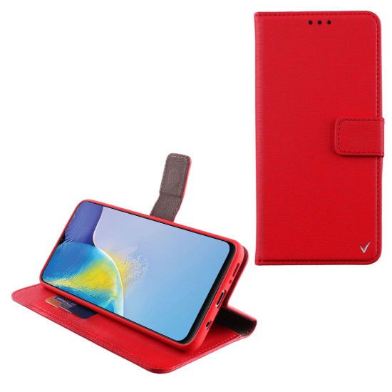 VOLTE-TEL ALLURE ΘΗΚΗ VIVO Y01 4G 6.51in  MAGNET BOOK STAND CLIP RED