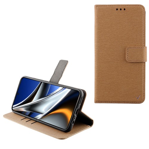 VOLTE-TEL ΘΗΚΗ XIAOMI POCO X4 PRO 5G 6.67" ALLURE MAGNET BOOK STAND CLIP GOLD