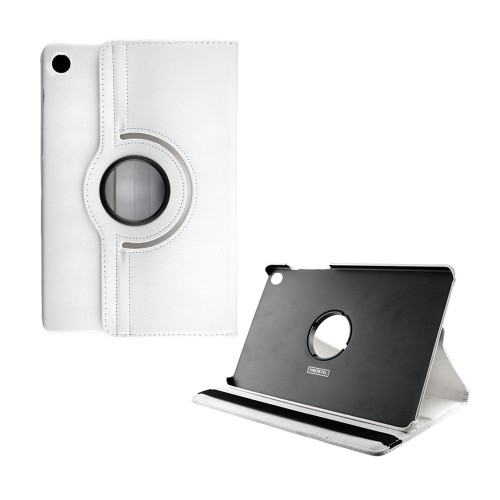 VOLTE- TEL LEATHER BOOK ROTATING STAND ΘΗΚΗ SAMSUNG X200 TAB A8/X205 TAB A8 LTE 10.5in WHITE