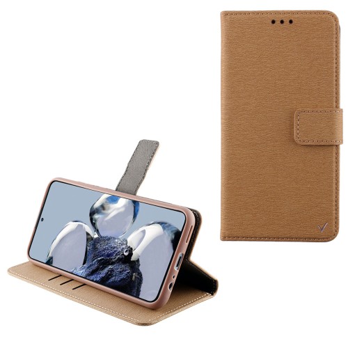 VOLTE-TEL ΘΗΚΗ XIAOMI 12T/12T PRO 6.67" ALLURE MAGNET BOOK STAND CLIP GOLD