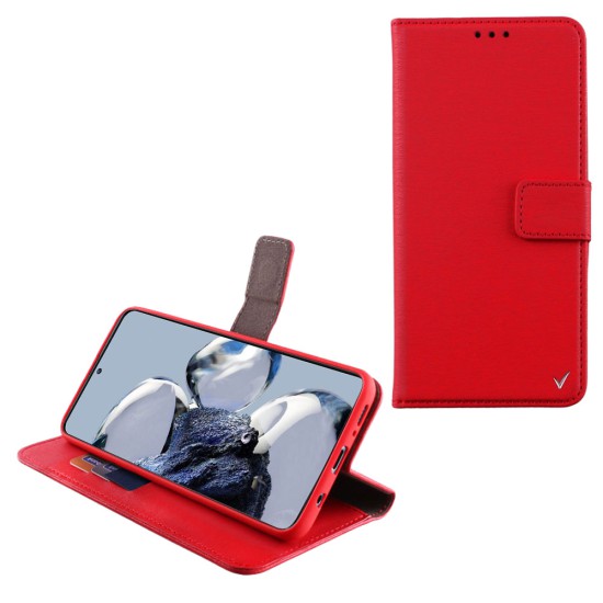 VOLTE-TEL ΘΗΚΗ XIAOMI 12T/12T PRO 6.67" ALLURE MAGNET BOOK STAND CLIP RED