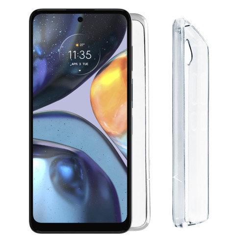 VOLTE-TEL ΘΗΚΗ MOTOROLA MOTO G22 6.5" SLIMCOLOR AIR TPU CAMERA GUARD ΔΙΑΦΑΝΗ