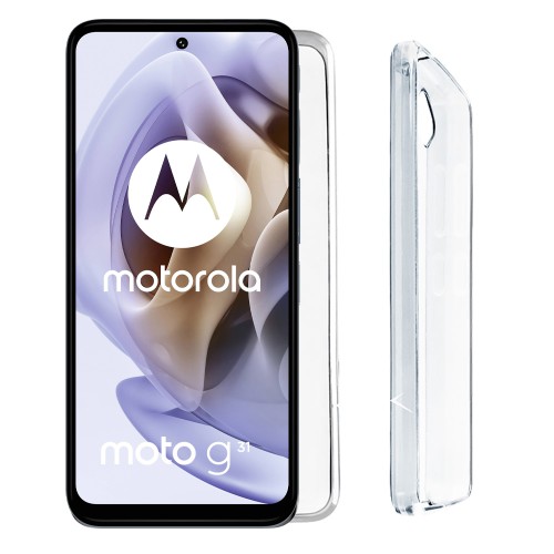 VOLTE-TEL ΘΗΚΗ MOTOROLA MOTO G31 6.4" SLIMCOLOR AIR TPU CAMERA GUARD ΔΙΑΦΑΝΗ
