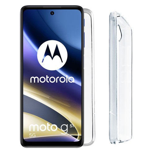 VOLTE-TEL ΘΗΚΗ MOTOROLA MOTO G51 6.5" SLIMCOLOR AIR TPU CAMERA GUARD ΔΙΑΦΑΝΗ