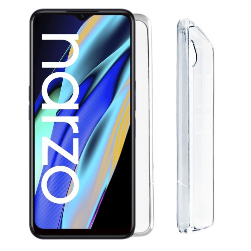 VOLTE-TEL ΘΗΚΗ REALME NARZO 50A PRIME 6.6" SLIMCOLOR AIR TPU CAMERA GUARD ΔΙΑΦΑΝΗ