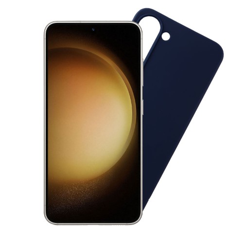 VOLTE-TEL ΘΗΚΗ SAMSUNG S23 PLUS 5G S916 6.6" SILICON TPU CAMERA GUARD BLUE