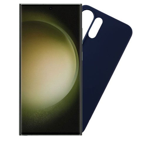 VOLTE-TEL ΘΗΚΗ SAMSUNG S23 ULTRA 5G S918 6.8" SILICON TPU CAMERA GUARD BLUE