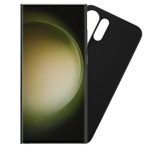 VOLTE-TEL ΘΗΚΗ SAMSUNG S23 ULTRA 5G S918 6.8" SILICON TPU CAMERA GUARD BLACK