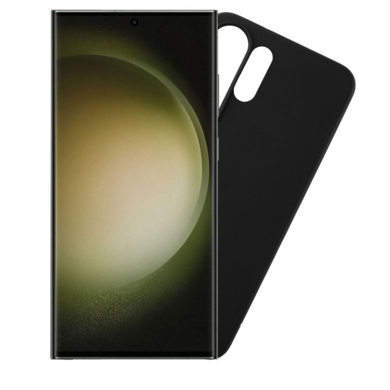 VOLTE-TEL ΘΗΚΗ SAMSUNG S23 ULTRA 5G S918 6.8" SILICON TPU CAMERA GUARD BLACK