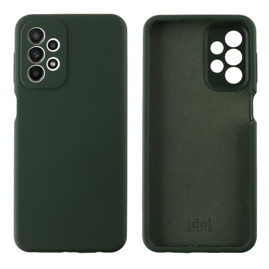 IDOL 1991 ΘΗΚΗ SAMSUNG A23 4G A235/A23 5G A236 6.6" VELVET ELITE TPU 4 SIDE FULL CAMERA PROTECTION DARK GREEN