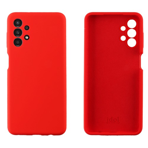 IDOL 1991 ΘΗΚΗ SAMSUNG A13 4G A135/A137 6.6" VELVET ELITE TPU 4 SIDE FULL CAMERA PROTECTION RED
