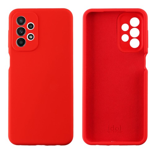 IDOL 1991 ΘΗΚΗ SAMSUNG A23 4G A235/A23 5G A236 6.6" VELVET ELITE TPU 4 SIDE FULL CAMERA PROTECTION RED