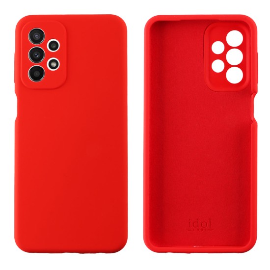 IDOL 1991 ΘΗΚΗ SAMSUNG A23 4G A235/A23 5G A236 6.6" VELVET ELITE TPU 4 SIDE FULL CAMERA PROTECTION RED