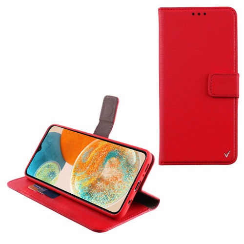 VOLTE-TEL ΘΗΚΗ SAMSUNG A23 4G A235/A23 5G A236 6.6" ALLURE MAGNET BOOK STAND CLIP CAMERA GUARD RED