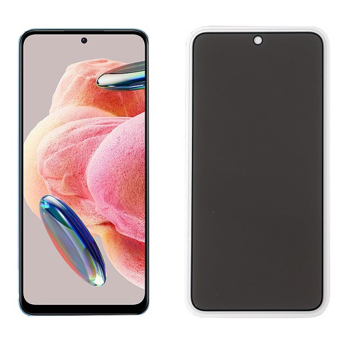 IDOL 1991 TEMPERED GLASS XIAOMI REDMI NOTE 12 5G 6.67" 9H 0.25mm PRIVACY ANTISPY SEMI CURVED FULL GLUE BLACK