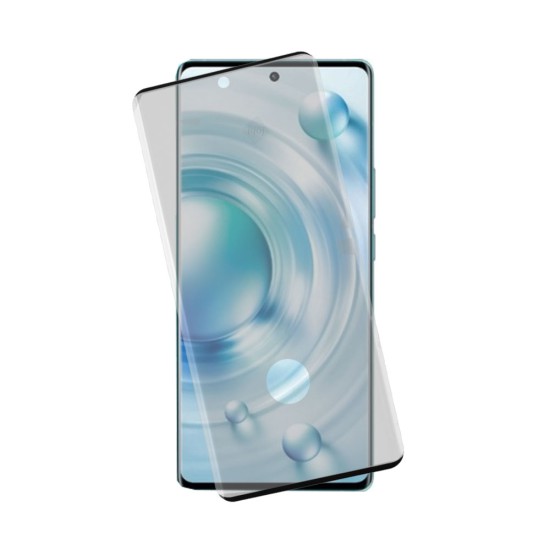 IDOL 1991 GLAMOUR TEMPERED GLASS VIVO X80 PRO 5G 6.78in 9H 0.30mm FULL COVER 3D EDGE FINGER UNLOCK BLACK