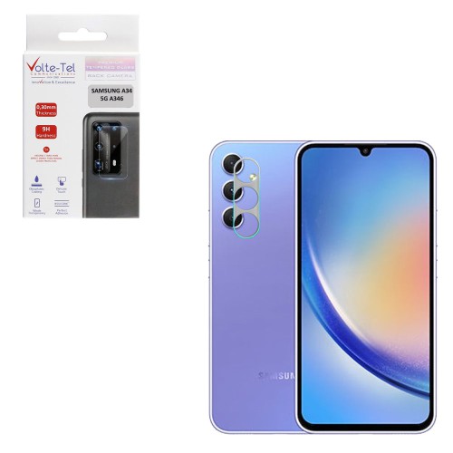 VOLTE-TEL CAMERA TEMPERED GLASS SAMSUNG A34 5G A346 6.6in 9H 0.30mm
