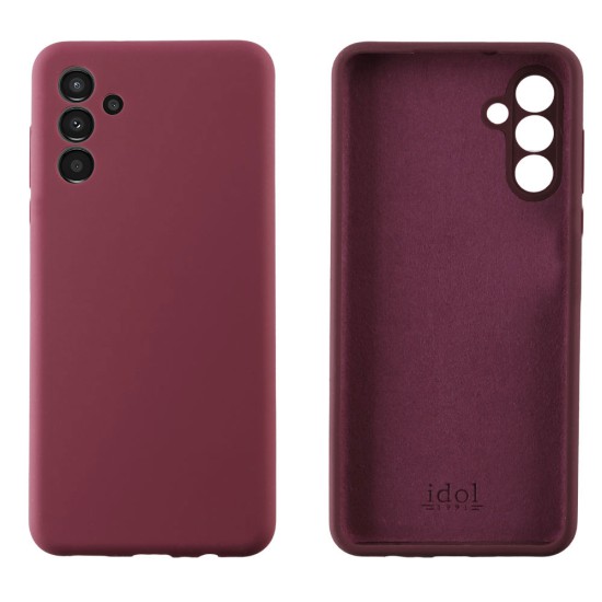 IDOL 1991 ΘΗΚΗ SAMSUNG A34 5G A346 6.6" VELVET ELITE TPU 4 SIDE FULL CAMERA PROTECTION BURGUNDY