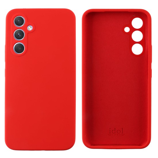 IDOL 1991 ΘΗΚΗ SAMSUNG A54 5G A546 6.4" VELVET ELITE TPU 4 SIDE FULL CAMERA PROTECTION RED