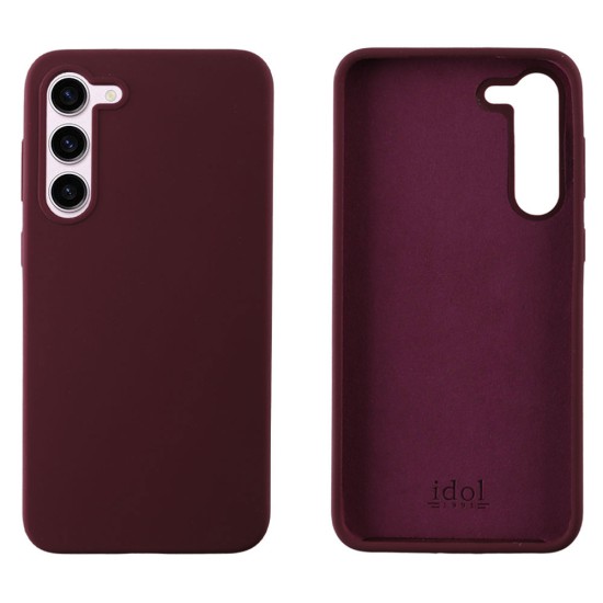 IDOL 1991 ΘΗΚΗ SAMSUNG S23 5G S911 6.1" VELVET ELITE TPU 4 SIDE CAMERA GUARD BURGUNDY