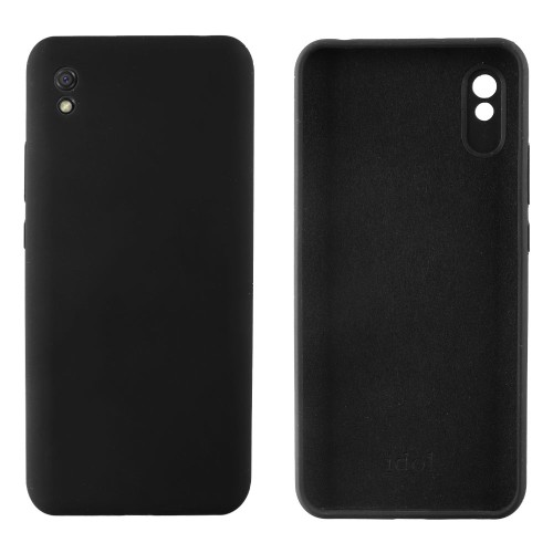 IDOL 1991 ΘΗΚΗ XIAOMI REDMI 9A/REDMI 9AT 6.53" VELVET ELITE TPU 4 SIDE FULL CAMERA PROTECTION BLACK