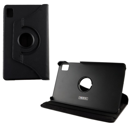 VOLTE-TEL ΘΗΚΗ REALME PAD MINI 8.7" LEATHER BOOK ROTATING STAND BLACK