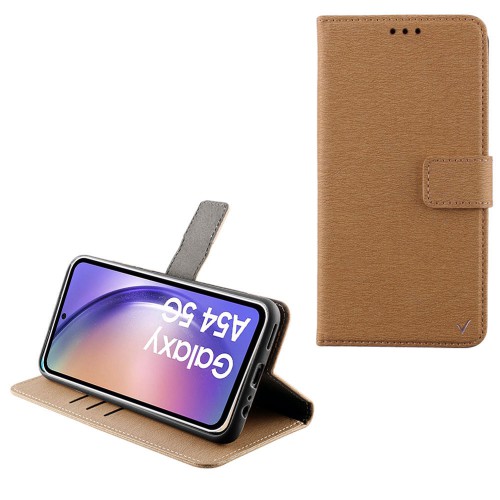 VOLTE-TEL ΘΗΚΗ SAMSUNG A54 5G A546 6.4" ALLURE MAGNET BOOK STAND CLIP GOLD