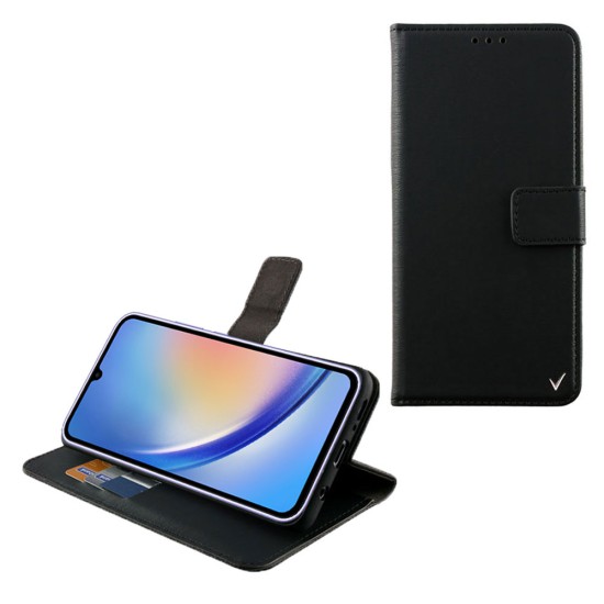VOLTE-TEL ALLURE ΘΗΚΗ SAMSUNG A34 5G A346 6.6in  MAGNET BOOK STAND CLIP BLACK