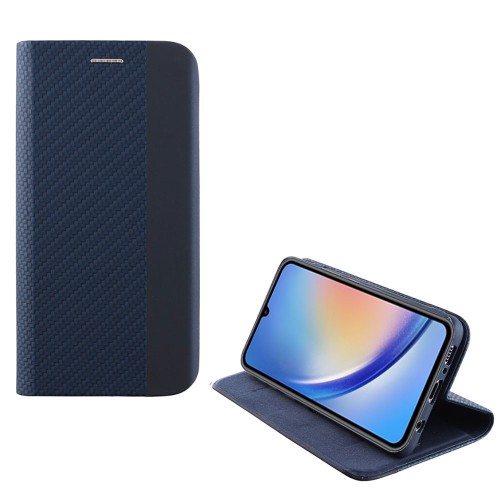 IDOL 1991 ΘΗΚΗ SAMSUNG A34 5G A346 6.6" ELITE ANTI-RFID BOOK STAND BLUE