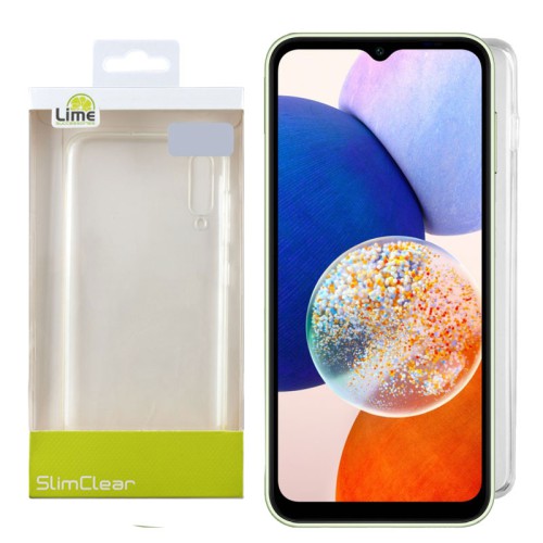 LIME ΘΗΚΗ SAMSUNG A14 4G A145/A14 5G A146 6.6" SLIMCLEAR TPU CAMERA GUARD ΔΙΑΦΑΝΗ