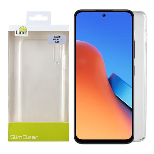 LIME ΘΗΚΗ XIAOMI REDMI 12 4G/5G 6.79" SLIMCLEAR TPU CAMERA GUARD ΔΙΑΦΑΝΗ