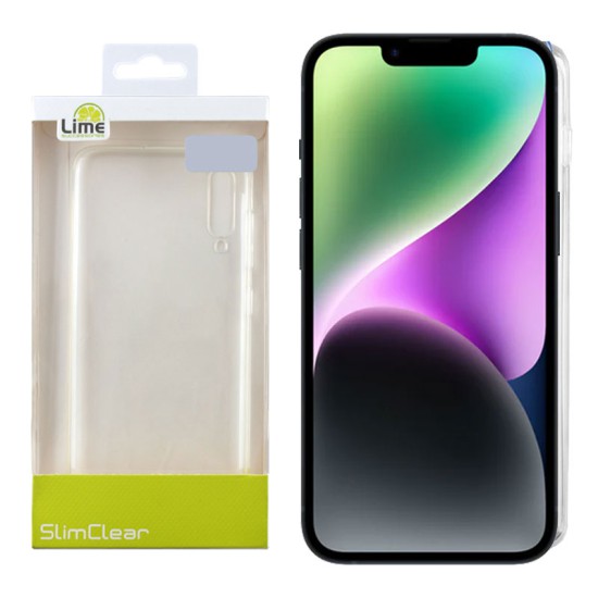 LIME ΘΗΚΗ IPHONE 14 6.1" SLIMCLEAR TPU CAMERA GUARD ΔΙΑΦΑΝΗ