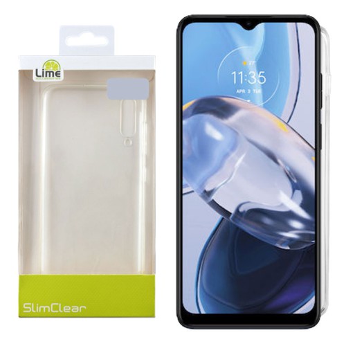 LIME ΘΗΚΗ MOTOROLA MOTO E22 6.5" SLIMCLEAR TPU CAMERA GUARD ΔΙΑΦΑΝΗ
