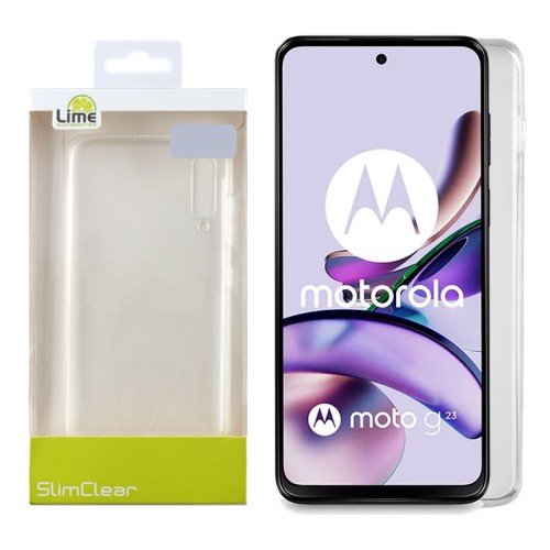 LIME ΘΗΚΗ MOTOROLA G13/G23 6.5" SLIMCLEAR TPU CAMERA GUARD ΔΙΑΦΑΝΗ