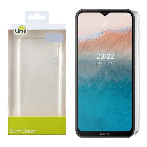 LIME ΘΗΚΗ NOKIA C21 PLUS 6.52" SLIMCLEAR TPU CAMERA GUARD ΔΙΑΦΑΝΗ