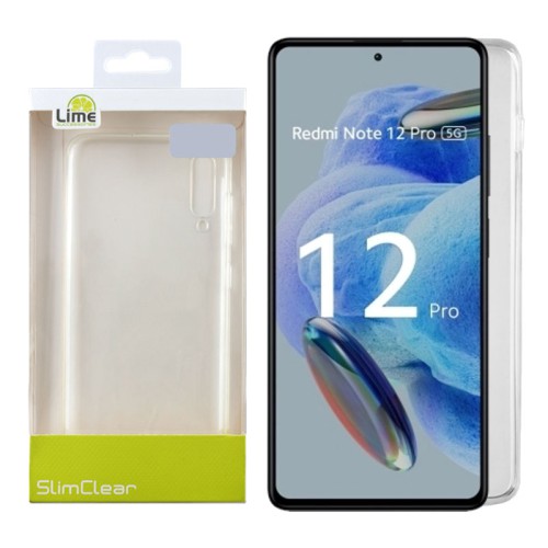 LIME ΘΗΚΗ XIAOMI REDMI NOTE 12 PRO 5G 6.67" SLIMCLEAR TPU CAMERA GUARD ΔΙΑΦΑΝΗ