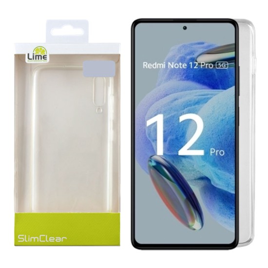 LIME ΘΗΚΗ XIAOMI REDMI NOTE 12 PRO 5G 6.67" SLIMCLEAR TPU CAMERA GUARD ΔΙΑΦΑΝΗ