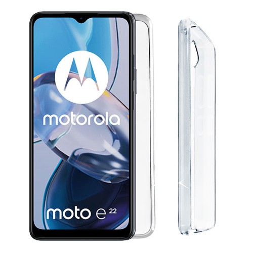 VOLTE-TEL ΘΗΚΗ MOTOROLA MOTO E22 6.5" SLIMCOLOR AIR TPU CAMERA GUARD ΔΙΑΦΑΝΗ