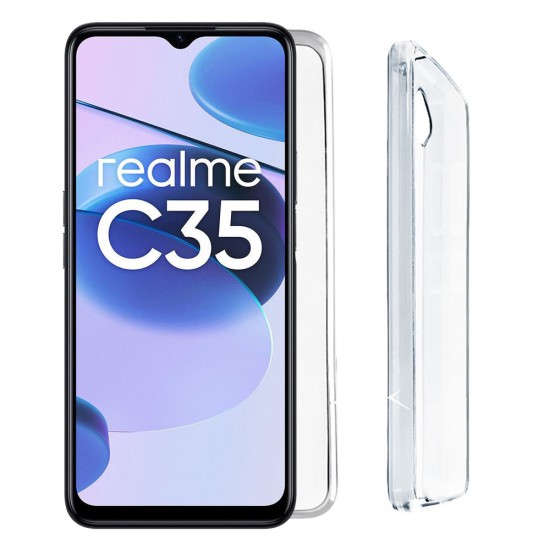 VOLTE-TEL ΘΗΚΗ REALME C35 6.5" SLIMCOLOR AIR TPU CAMERA GUARD ΔΙΑΦΑΝΗ