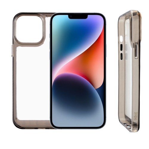 IDOL 1991 ΘΗΚΗ IPHONE 14 6.1" CRISTALYTE TPU CAMERA GUARD ΔΙΑΦΑΝΗ ΓΚΡΙ