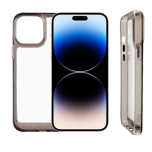 IDOL 1991 ΘΗΚΗ IPHONE 14 PRO MAX 6.7" CRISTALYTE TPU CAMERA GUARD ΔΙΑΦΑΝΗ ΓΚΡΙ