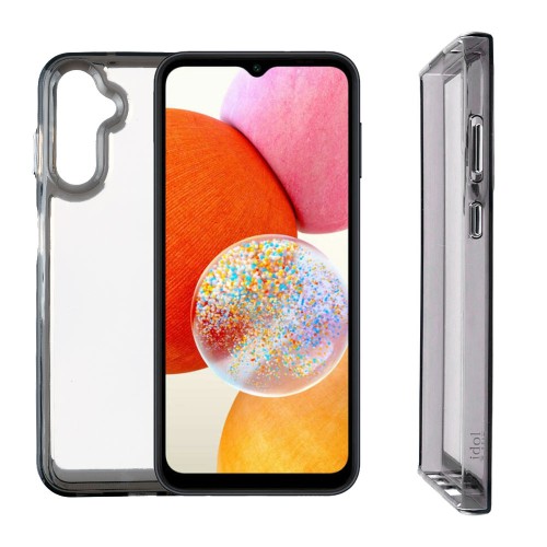 IDOL 1991 ΘΗΚΗ SAMSUNG A14 4G A145/A14 5G A146 6.6" CRISTALYTE TPU CAMERA GUARD ΔΙΑΦΑΝΗ ΓΚΡΙ