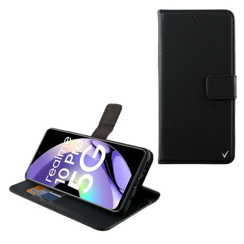 VOLTE-TEL ΘΗΚΗ REALME 10 PRO 5G 6.72" ALLURE MAGNET BOOK STAND CLIP BLACK