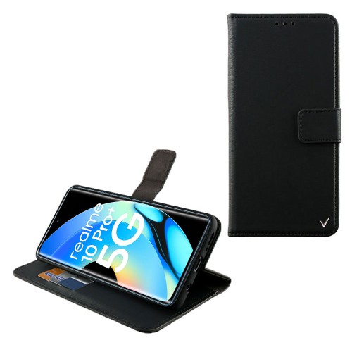 VOLTE-TEL ΘΗΚΗ REALME 10 PRO+ 5G 6.7" ALLURE MAGNET BOOK STAND CLIP BLACK