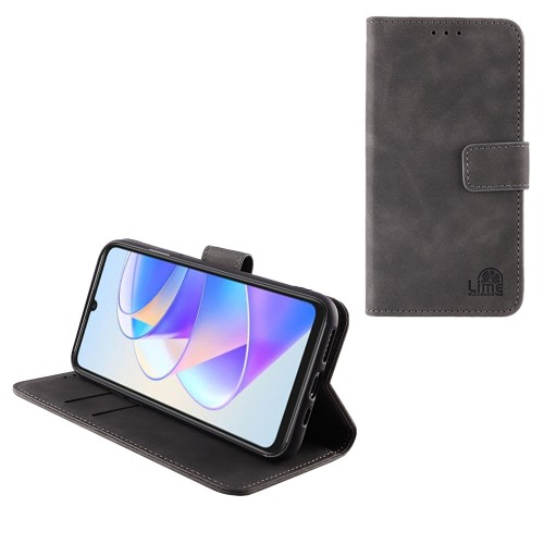LIME ΘΗΚΗ HONOR X7A 6.75" ESSENTIAL MAGNET BOOK STAND CLIP GREY