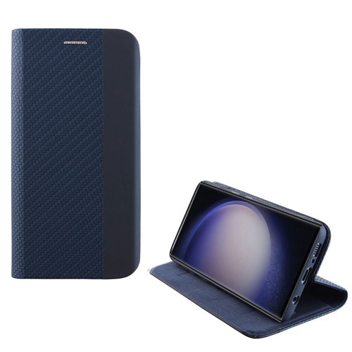 IDOL 1991 ΘΗΚΗ SAMSUNG S23 ULTRA 5G S918 6.8" ELITE ANTI-RFID BOOK STAND BLUE